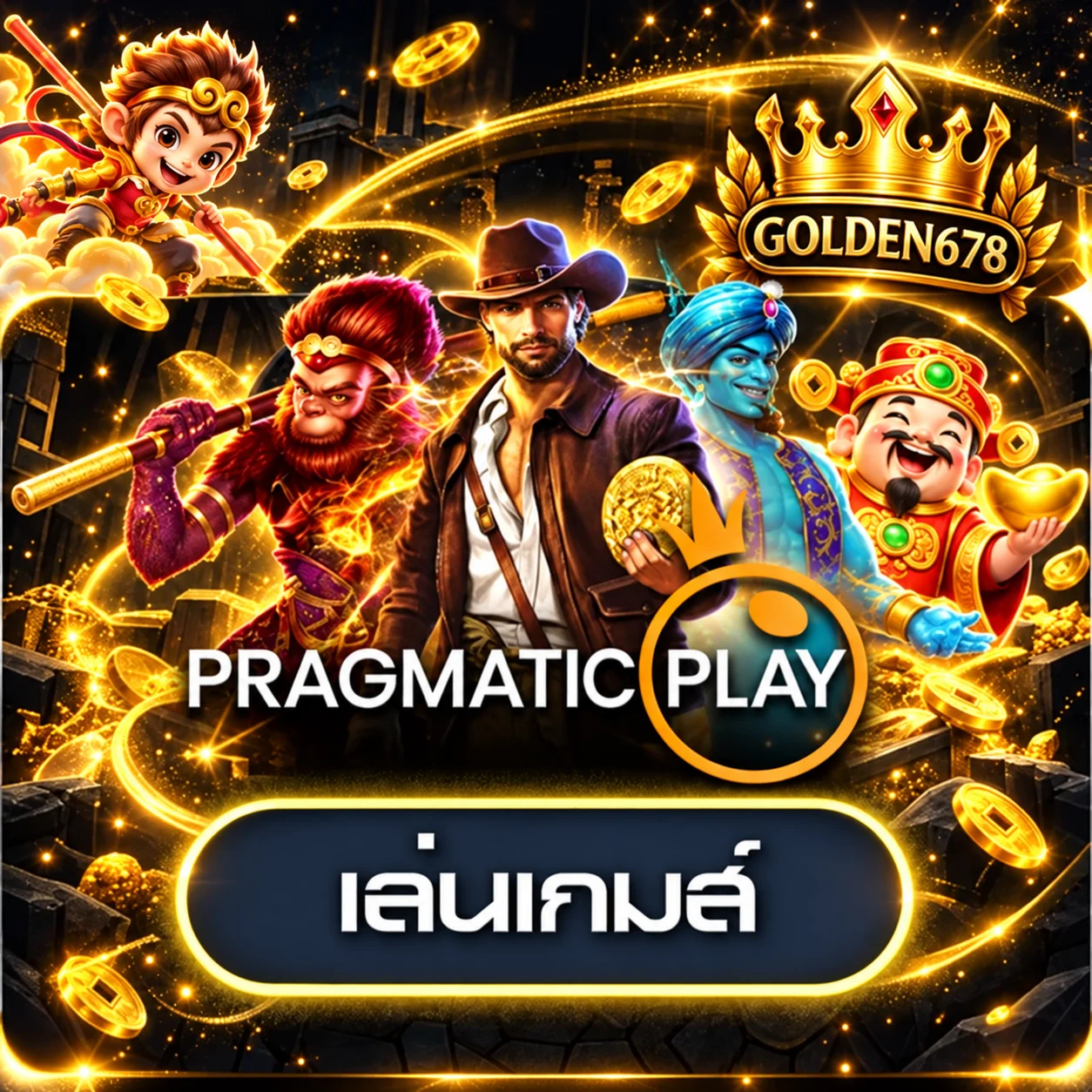 การ์ดทดลองเล่น Pragmatic Play GOLDEN678